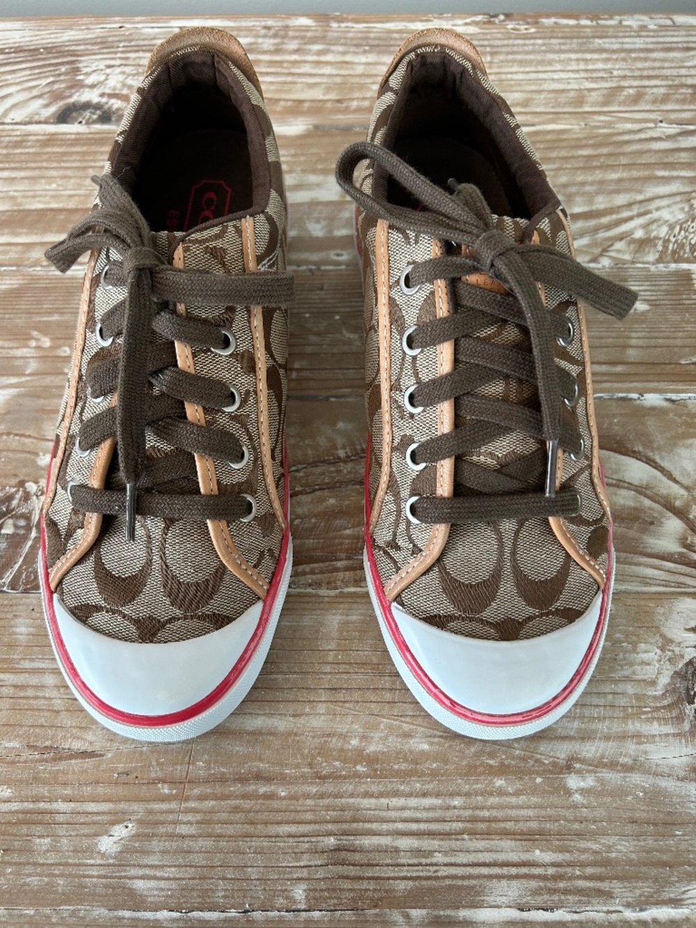 Coach Barrett Signature C Sneakers Sz 8.5 - EUC